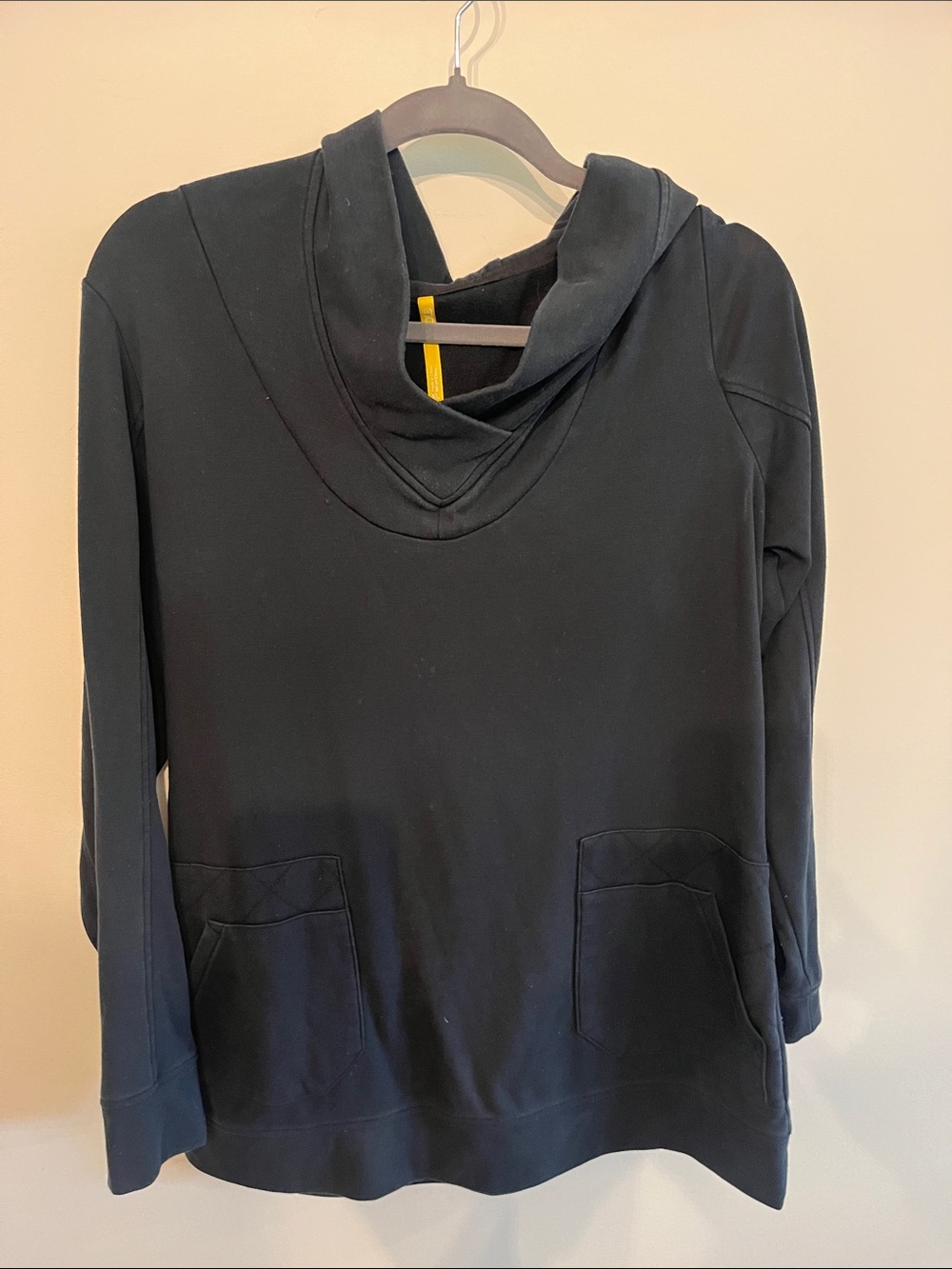 Lole Black Cowl-Neck Tunic Hoodie